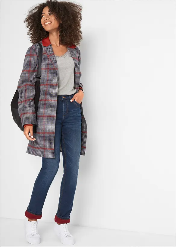 Fodrade jeans High Waist, Straight, bonprix