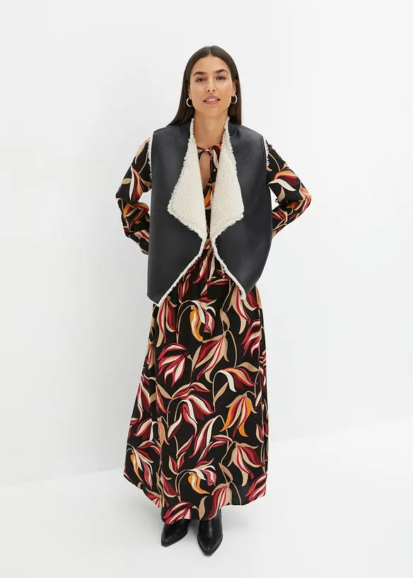 V&auml;st i lammskinnsimitation, bonprix