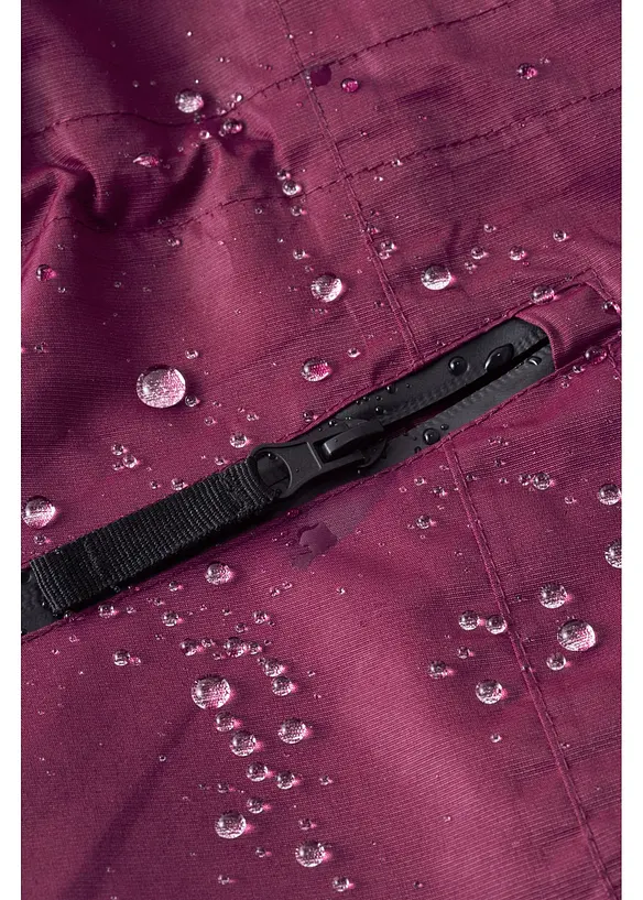 L&aring;ng vattent&auml;t funktionsjacka med huva och 2-i-1-look, bonprix