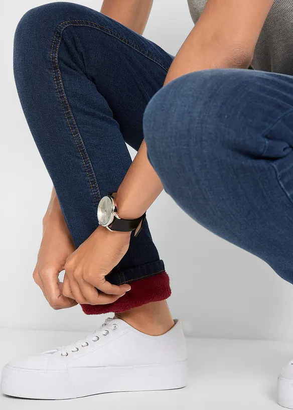 Fodrade jeans High Waist, Straight, bonprix