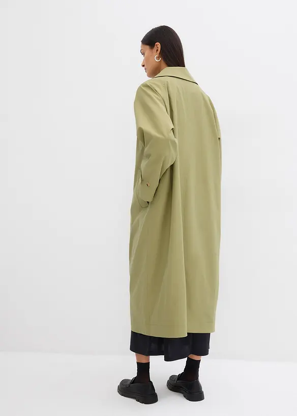Trenchcoat med slejf, bonprix