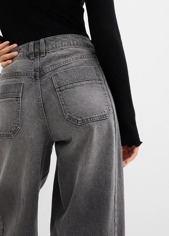 Ballon Jeans Mid Waist, bonprix