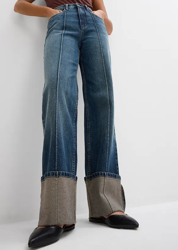 Straight jeans i Loose Fit med High Waist, bonprix