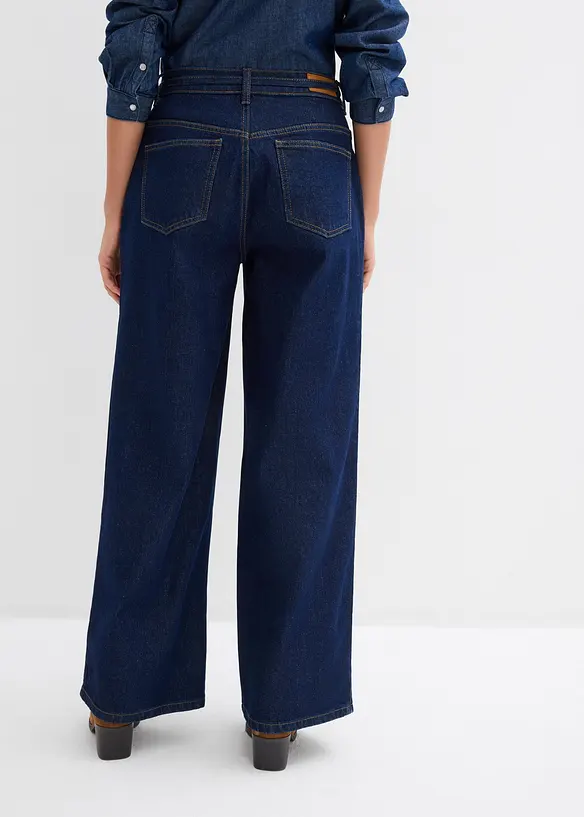 Wide Leg Jeans Mid Waist, bonprix