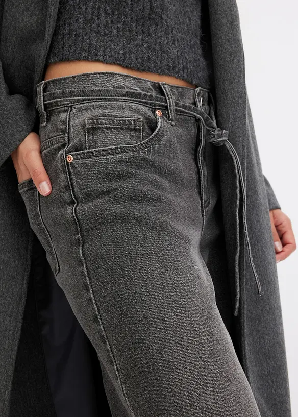 Wide Leg Jeans Mid Waist, bonprix