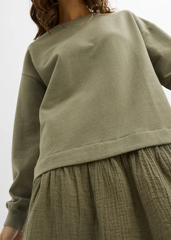 Trik&aring;kl&auml;nning med v&auml;vd kjoldel, bonprix