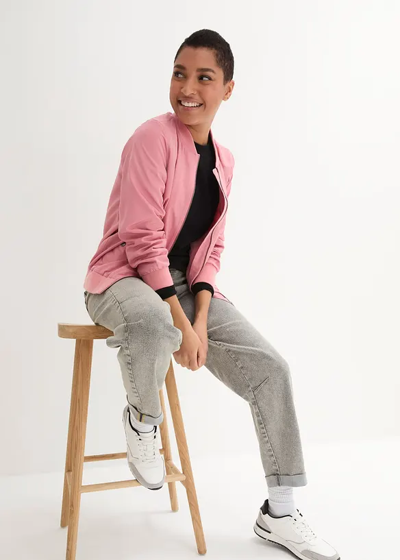 Jeans med vintagetv&auml;tt, bonprix