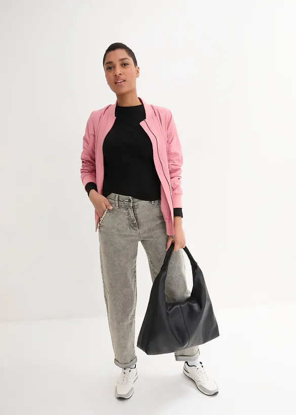 Jeans med vintagetv&auml;tt, bonprix