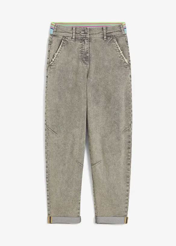 Jeans med vintagetv&auml;tt, bonprix