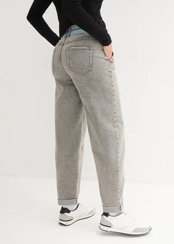 Jeans med vintagetv&auml;tt, bonprix