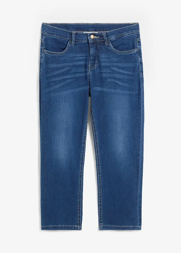 Bekv&auml;mt stretchiga 7/8-jeans, bonprix