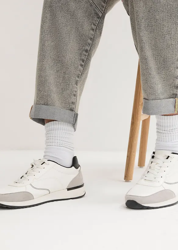 Jeans med vintagetv&auml;tt, bonprix