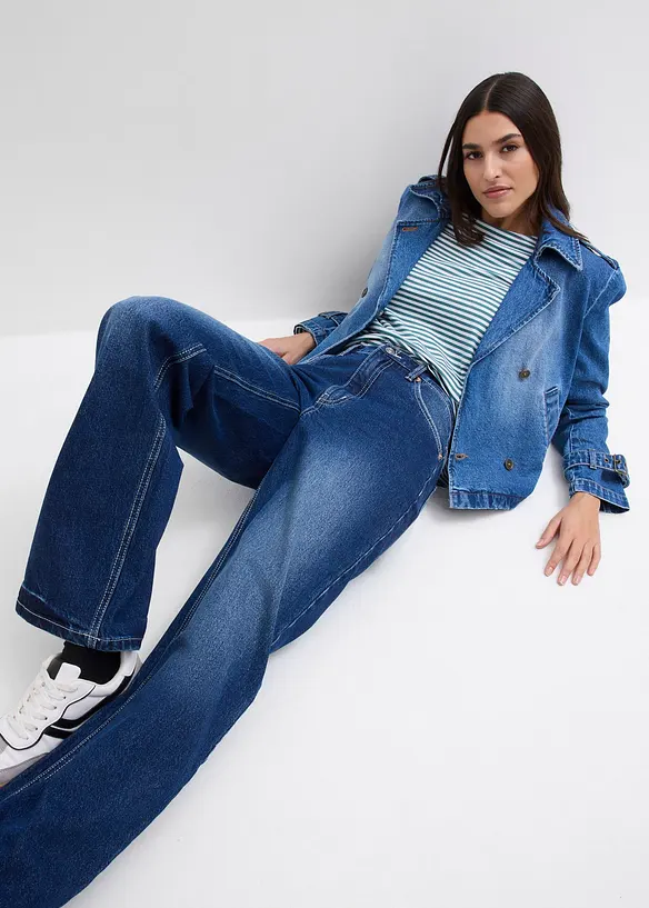 Wide Leg Jeans, High Waist, bonprix