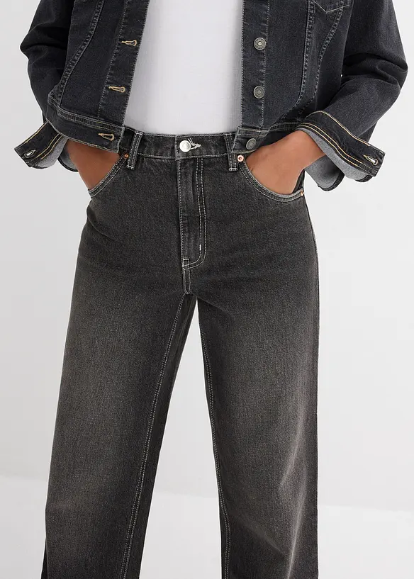 Wide Leg Jeans, High Waist, bonprix