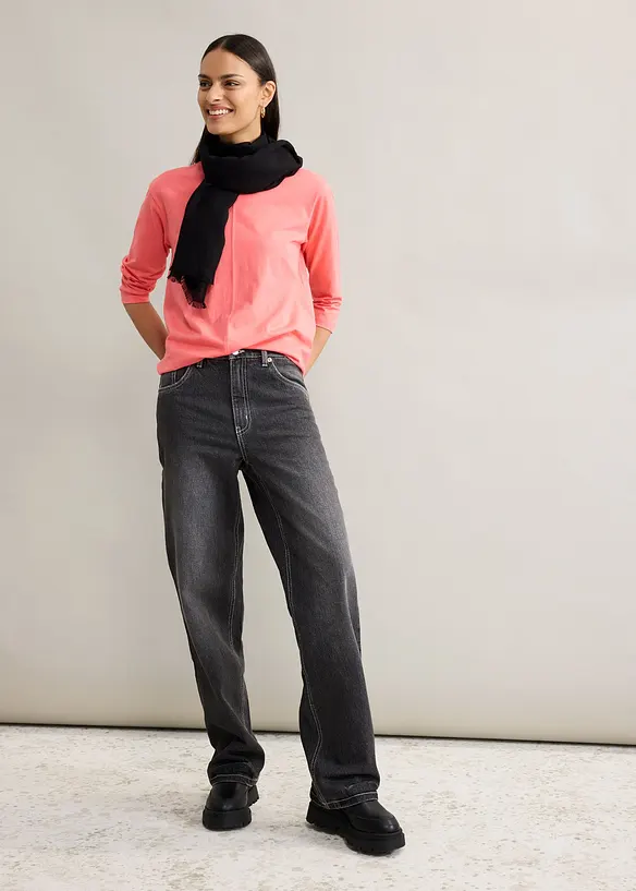 Wide Leg Jeans, High Waist, bonprix