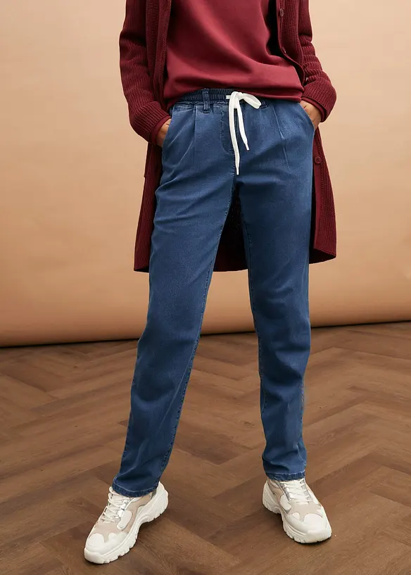 Termojeans med bekv&auml;m midja, bonprix