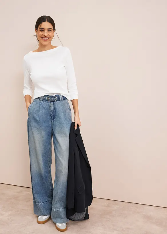 Wide Leg Jeans High Waist, bonprix