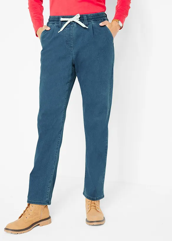Termojeans med bekv&auml;m midja, bonprix