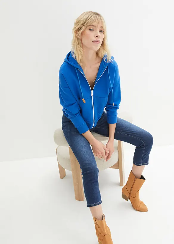 Slim Fit Ultra Soft Jeans, 7/8-l&auml;ngd, bonprix