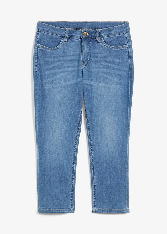 Bekv&auml;mt stretchiga 7/8-jeans, bonprix