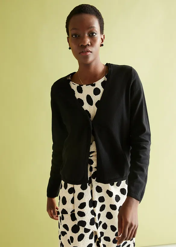 Finstickad cardigan, bonprix