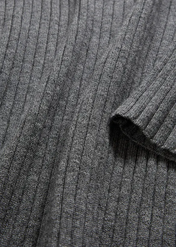 Ribbstickad tr&ouml;ja av merinoull, bonprix