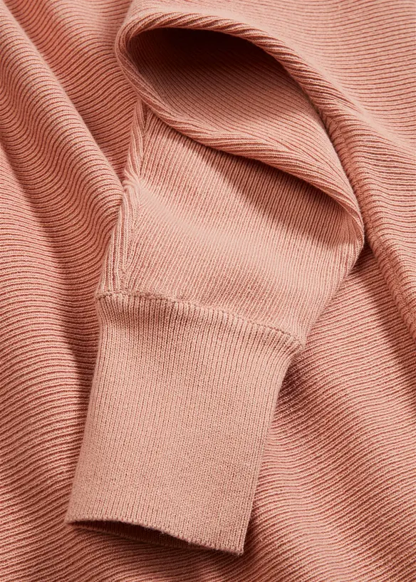 Ribbstickad oversizetr&ouml;ja, bonprix