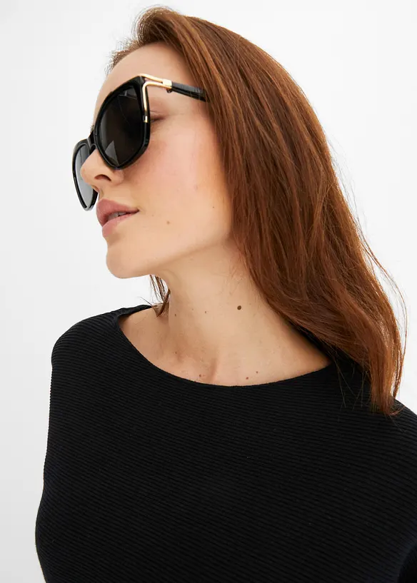 Ribbstickad oversizetr&ouml;ja, bonprix