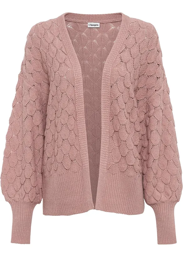 H&aring;lm&ouml;nstrad cardigan, bonprix