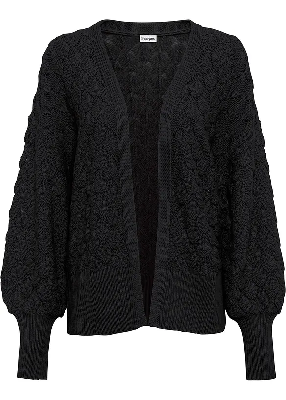 H&aring;lm&ouml;nstrad cardigan, bonprix