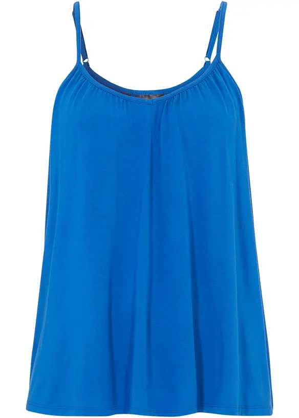 F&ouml;ljsamt viskoslinne med smala axelband, bonprix