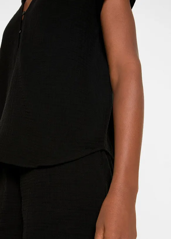 Blustopp i bomullsmuslin, bonprix