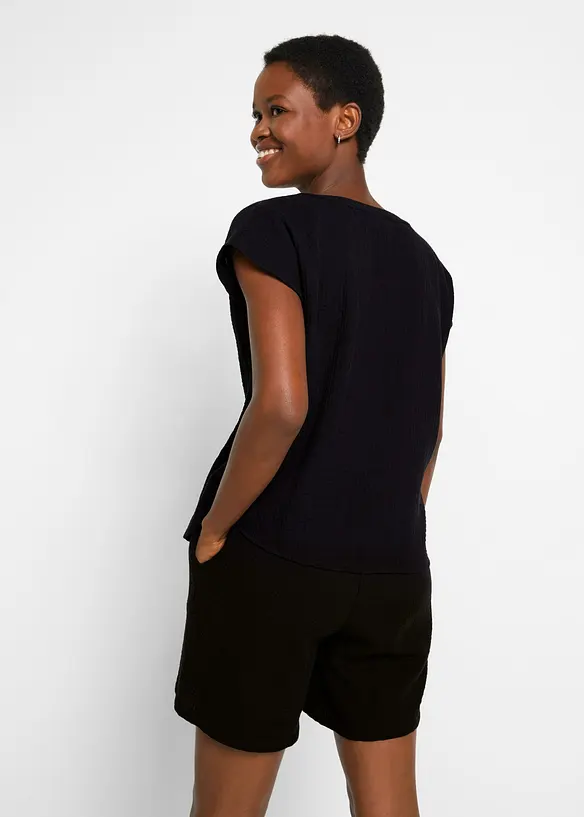 Blustopp i bomullsmuslin, bonprix