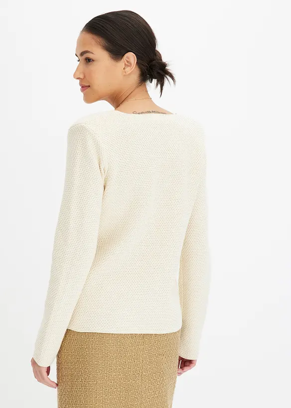 Stickad kavaj, bonprix