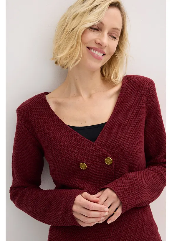 Stickad kavaj, bonprix