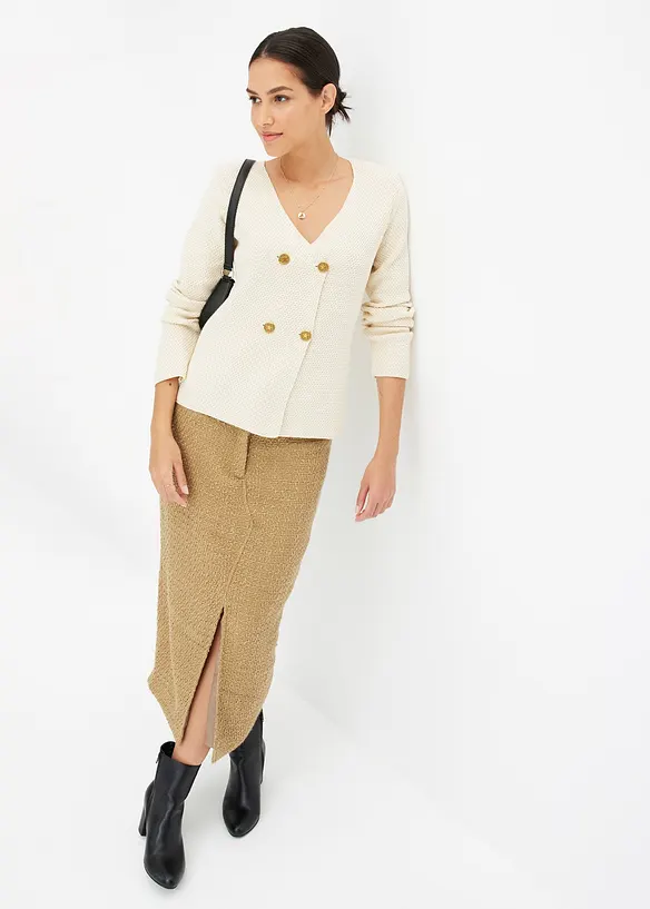 Stickad kavaj, bonprix