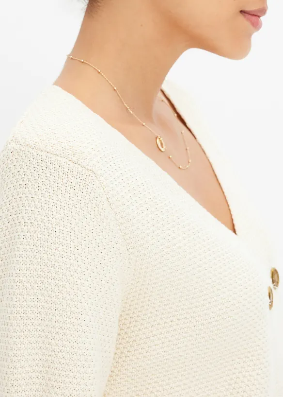 Stickad kavaj, bonprix