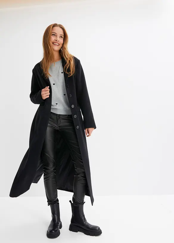 Finstickad tr&ouml;ja av viskosmix, bonprix