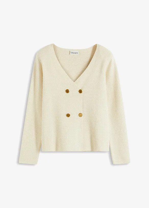 Stickad kavaj, bonprix