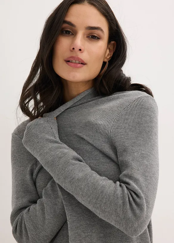 L&aring;ng cardigan med viskos, bonprix