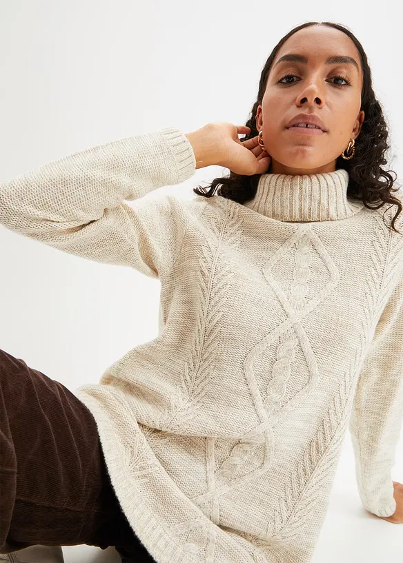 Ponchotr&ouml;ja, l&aring;ng&auml;rmad, bonprix