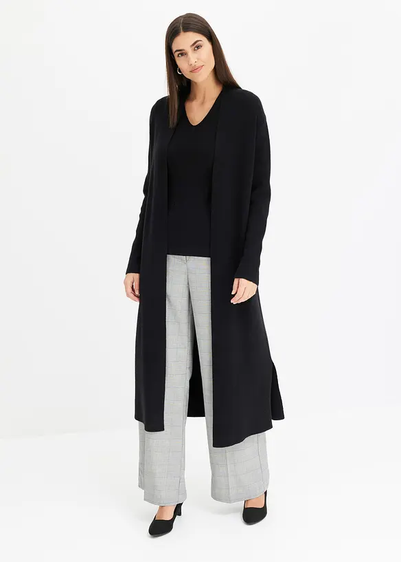 L&aring;ng cardigan med viskos, bonprix