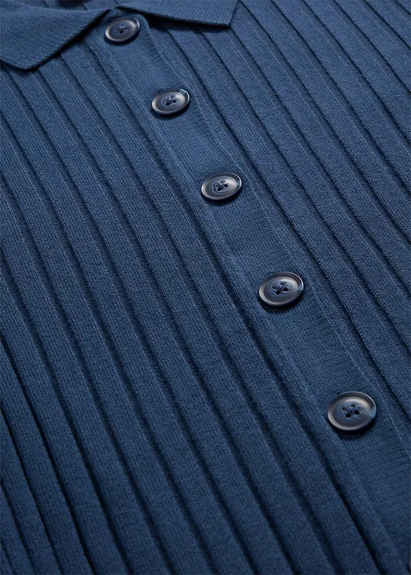 Ribbstickad cardigan, bonprix