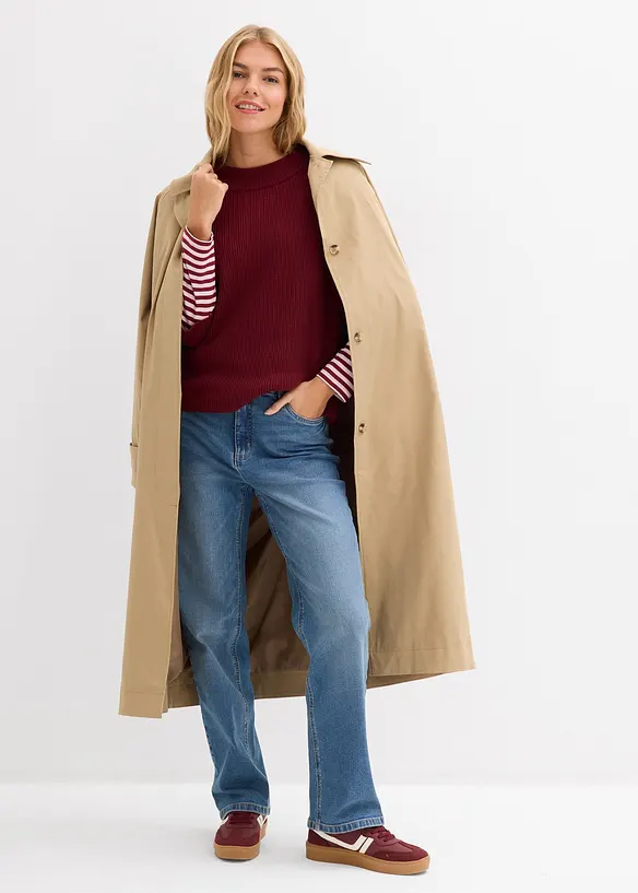 Tr&ouml;ja i boxy modell av mjuk viskosmix, bonprix