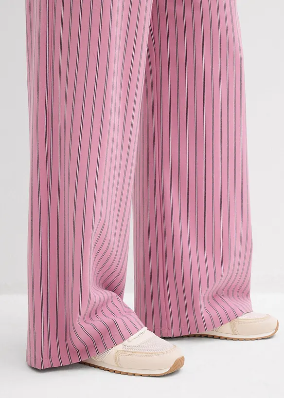 Vid dra-p&aring; byxa av material med mjukt fall, bonprix