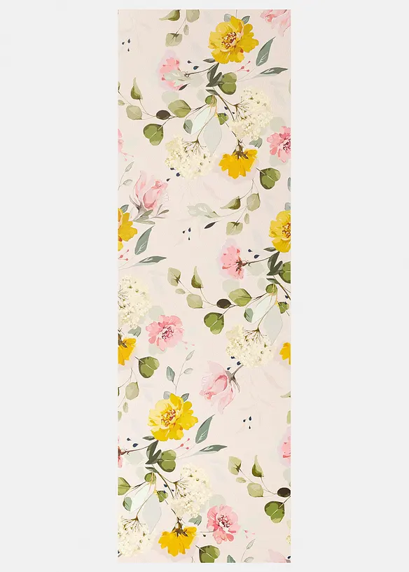 D&ouml;rrmatta med blomm&ouml;nster, t&aring;l att tv&auml;ttas, bonprix