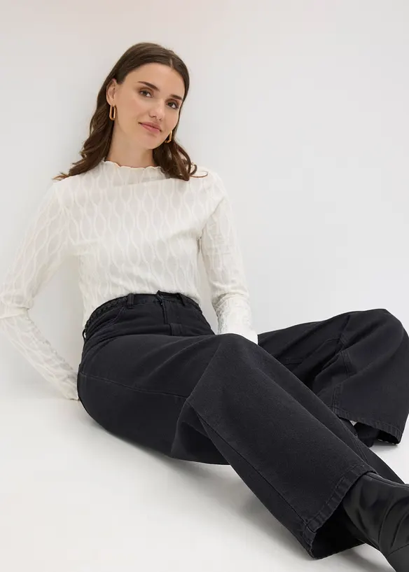 Twillbyxa i ekologisk bomull, bonprix