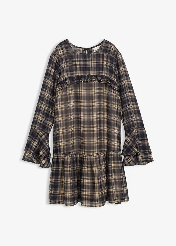 Chiffongkl&auml;nning med volanger, bonprix