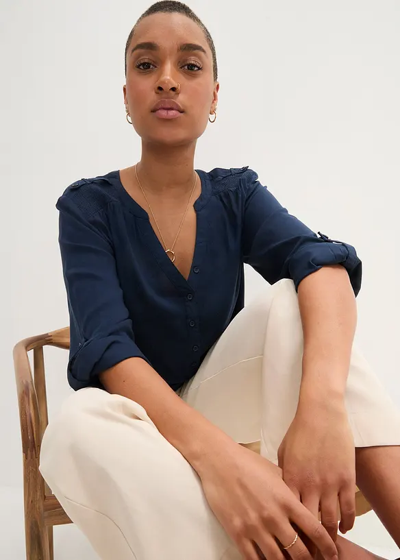 Tunika av mjuk viskos, bonprix