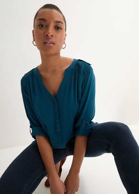 Tunika av mjuk viskos, bonprix